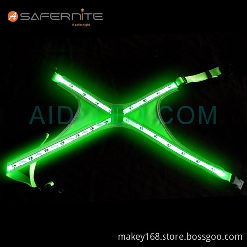 LED Flashing Reflective Harness Vest For Dog